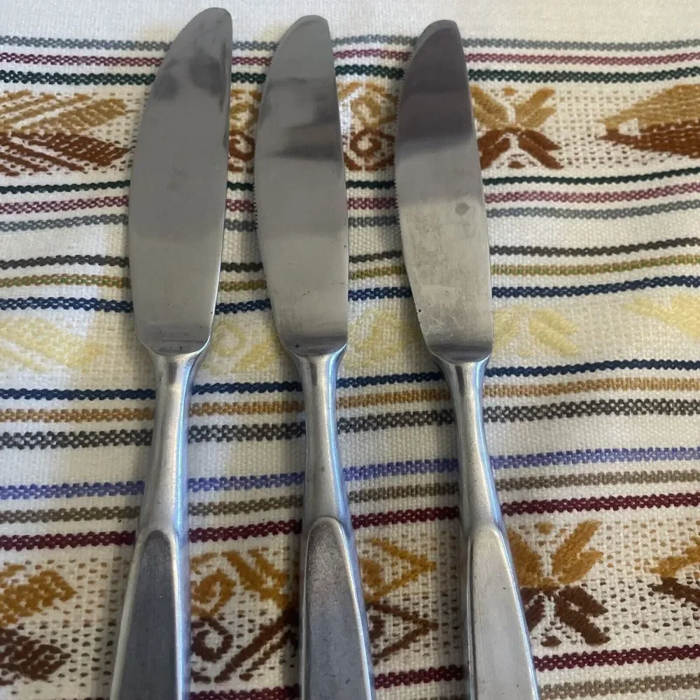 3‎ Vintage Utica Uti137 Butter knives Silverware - Replacements